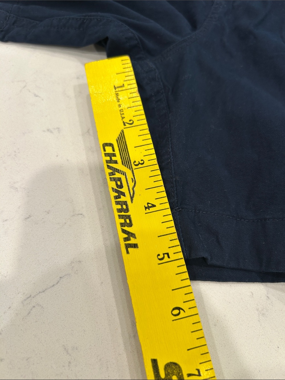 chubbies Navy Flat-Front Men’s Shorts with Elastic Waist - Picture 6 of 9